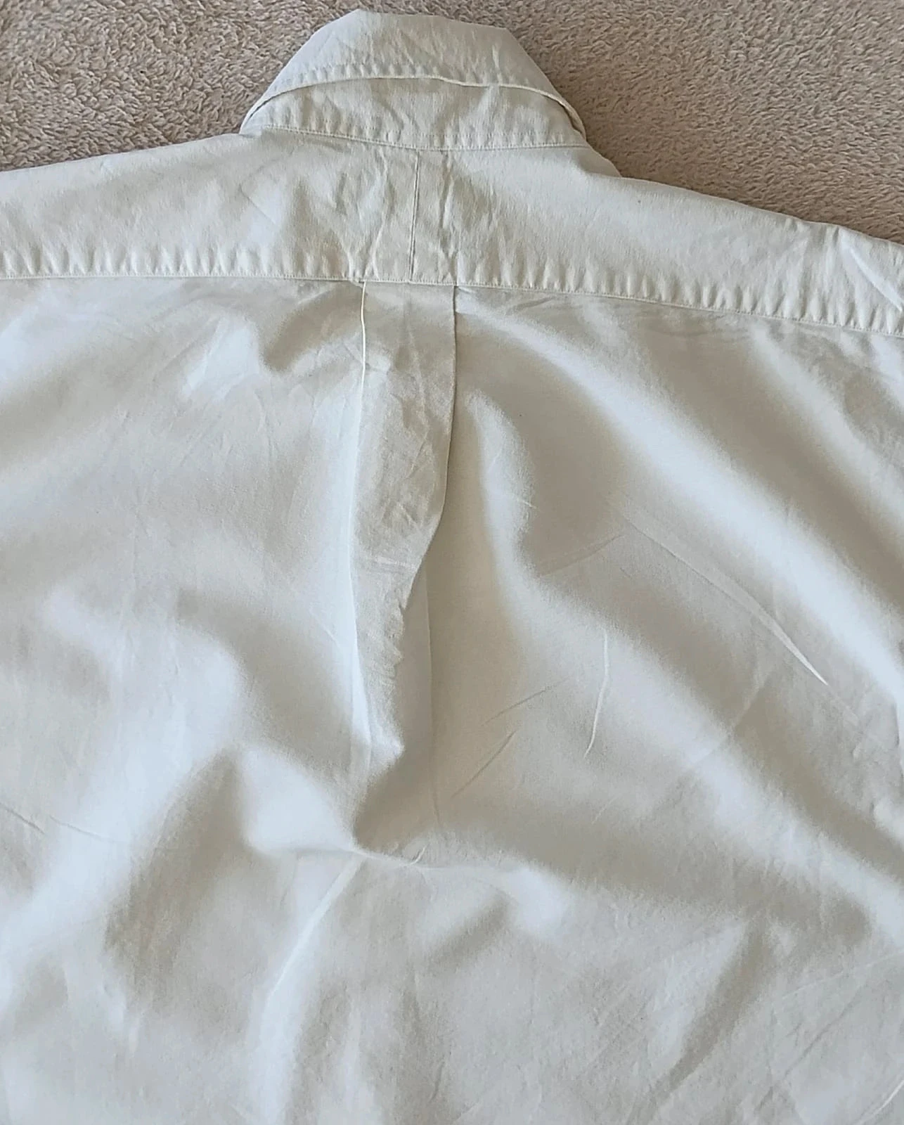 Camisa Ralph Lauren Vintage Yarmouth branco-acinzentado mangas curtas Tamanho 15/32 – photo 9